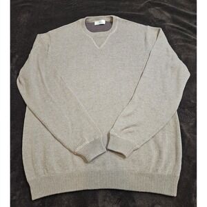 Alashan Cashmere Blend Long Sleeve Pullover Sweater Men's Size XL Light Brown